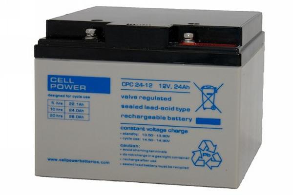 Cellpower CPC 24 - 12 CPC 12V 24Ah AGM accu 167x175x125 mm Marine Systems A.M.S.