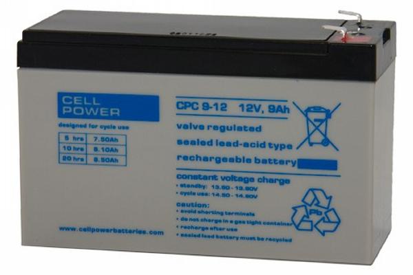 gemakkelijk Kip Netjes Cellpower CPC 9 - 12 CPC 12V 9Ah AGM accu 151x65x100 mm - Advitek Marine  Systems A.M.S. B.V.