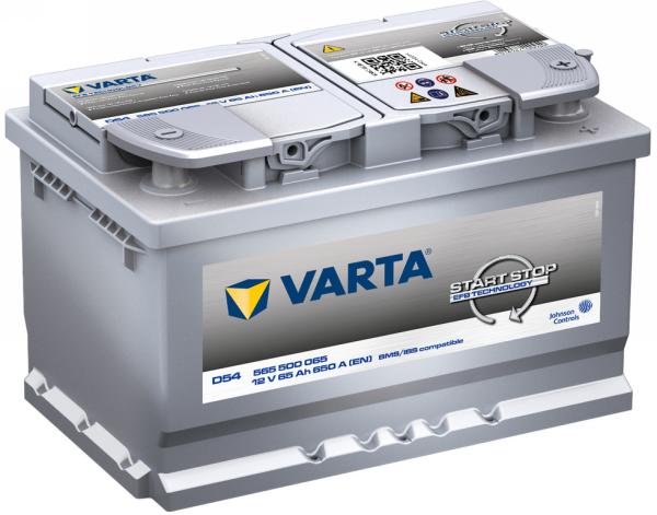 Varta D54 Start-Stop Plus 12V 65Ah Auto Accu 278x175x175 565500065 - Advitek Marine A.M.S. B.V.